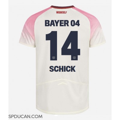 Muški Nogometni Dres Bayer Leverkusen Patrik Schick #14 Gostujuci 2025-26 Kratak Rukav Muški Nogometni Dres Bayer Leverkusen Patrik Schick #14 Gostujuci 2025-26 Kratak Rukav